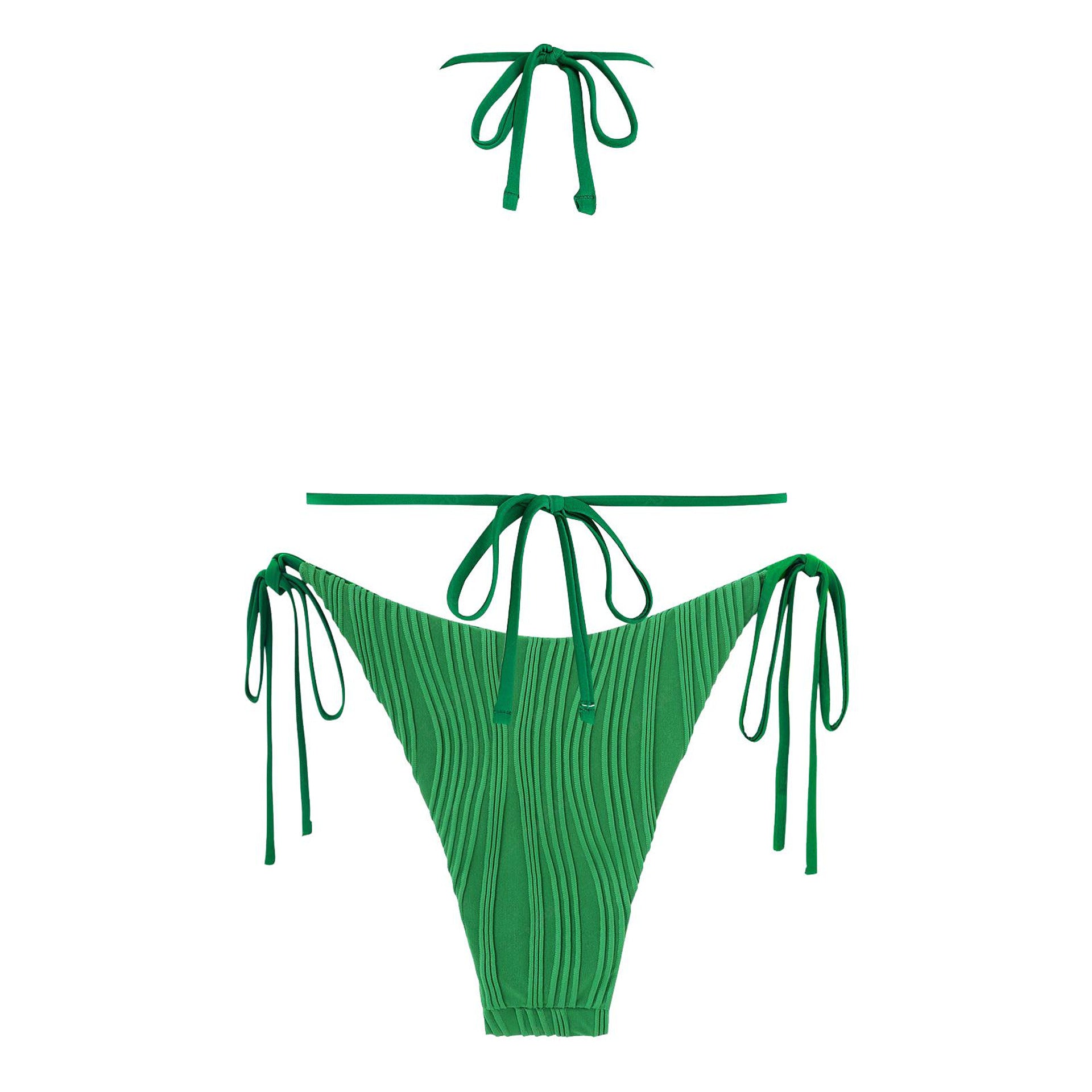 Zaful Triangle Swimsuit in Embossed Fabric 