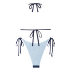 Zaful Triangle Swimsuit in Embossed Fabric 