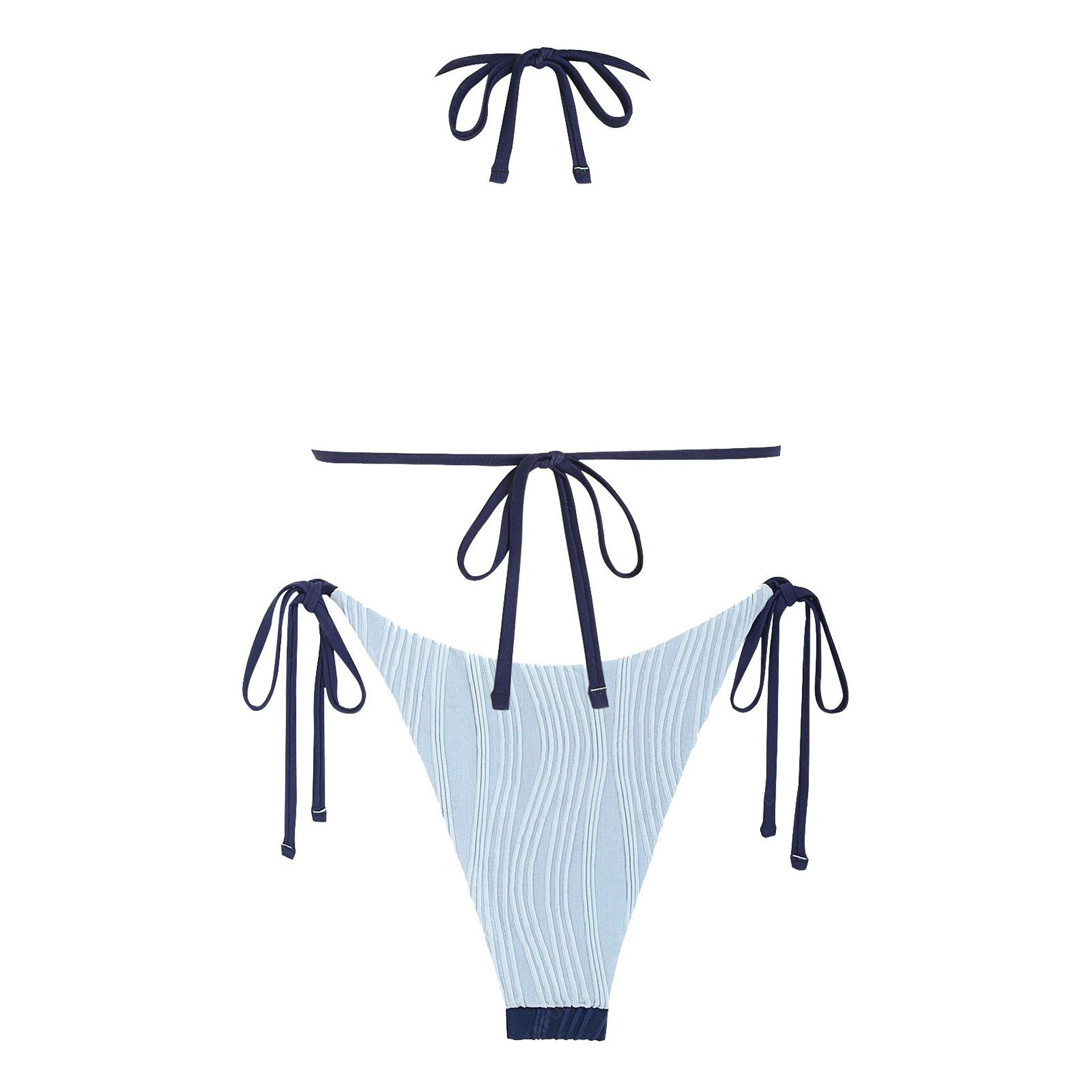 Zaful Triangle Swimsuit in Embossed Fabric 