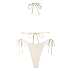 Zaful Triangle Swimsuit in Embossed Fabric 