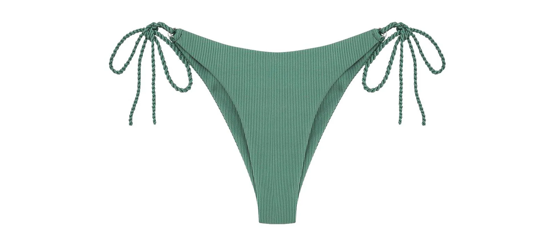 Zaful Swimsuit Bottom with Decorative Knot, Green