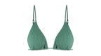 Zaful Triangle Knotted Swimsuit Top, Green