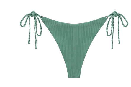 Zaful Swimsuit Bottom with Decorative Knot, Green