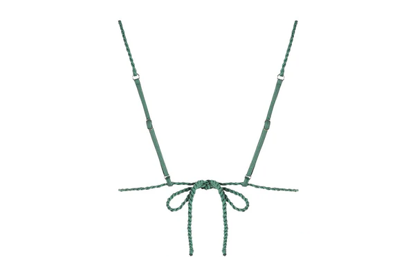 Zaful Triangle Knotted Swimsuit Top, Green