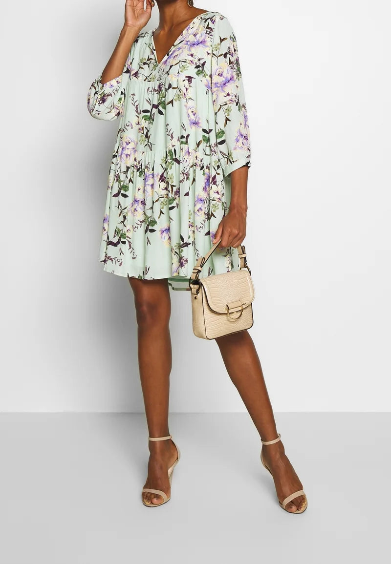 Rich &amp; Royal Women's flared dress, mint floral