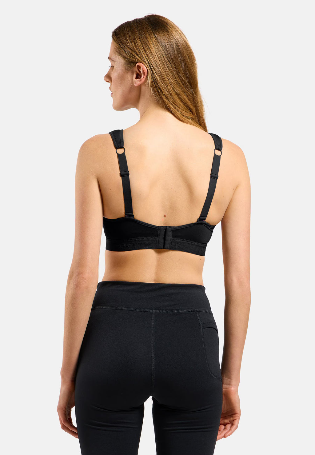 Дамски спортен сутиен с подплънки ODLO High support, черен