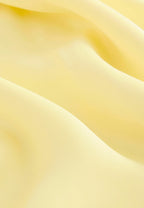 Set Summer satin skirt mid-length, yellow
