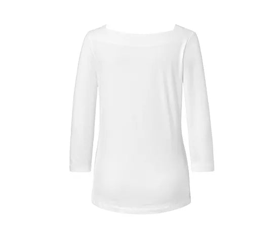 Блуза с 3/4 ръкав, бяла, XXL 52/54