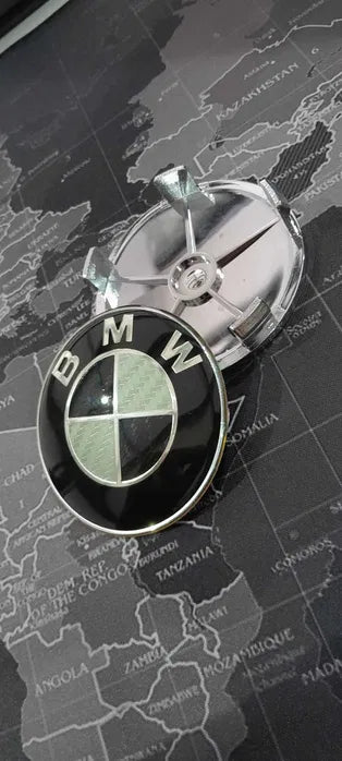 BMW Carbon Design Black White Емблема