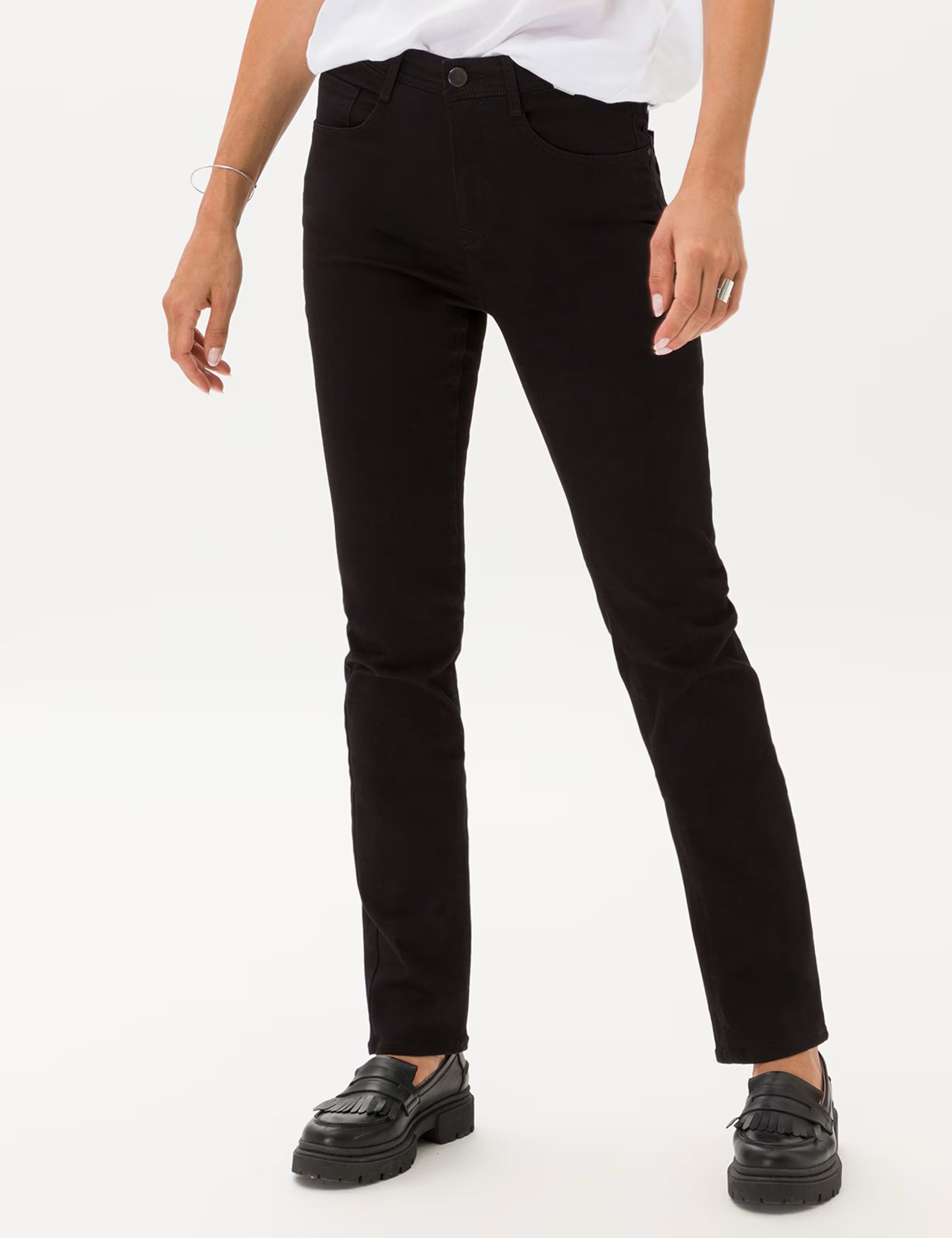 Brax Corola Women's cotton jeans, black