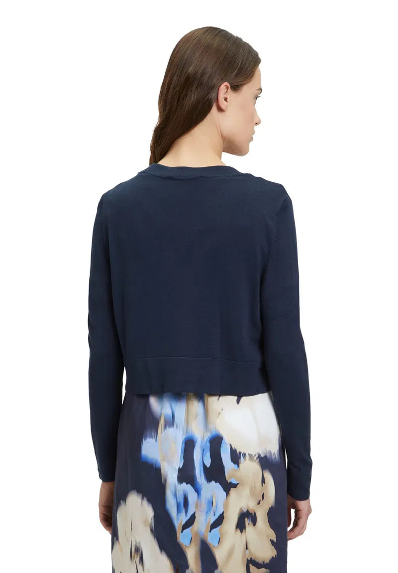 BETTY &amp; CO Women's short cotton jacket, dark blue 