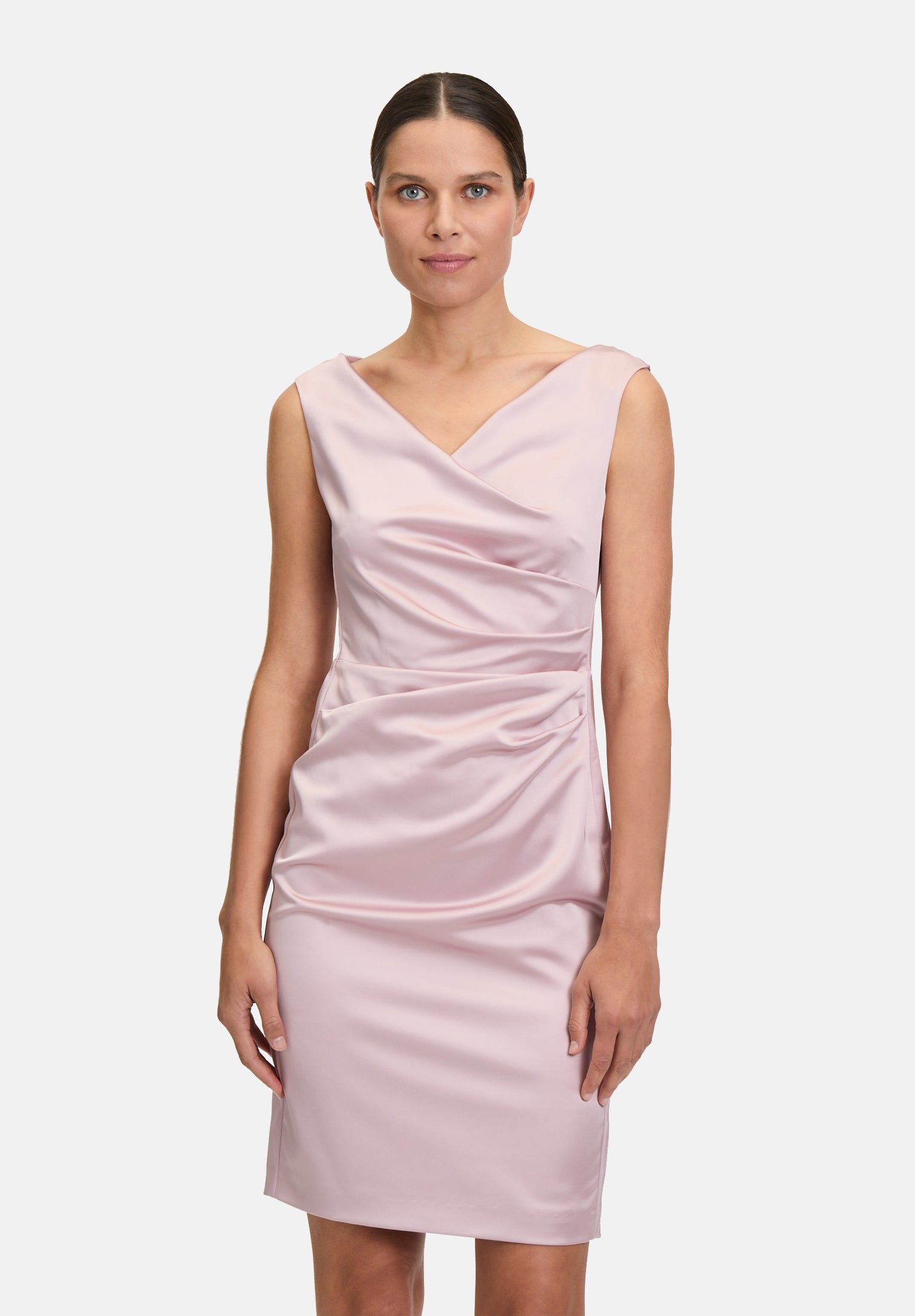 Women's dress Vera Mont – elegant fitted dress with gathers