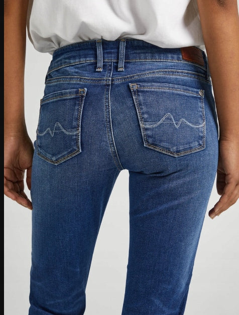 Women's slim-fit jeans Pepe Jeans, dark blue