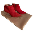 Women's genuine leather boots with heels Liu.Jo Meilyn, red