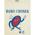 Children's cotton blouse Bobo Choses, white with print