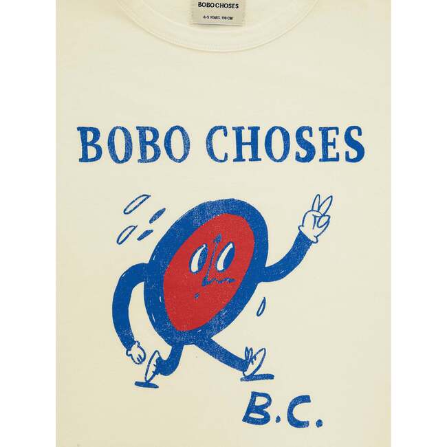 Children's cotton blouse Bobo Choses, white with print