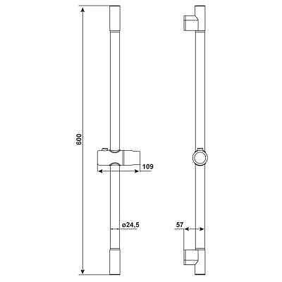 Душ релса Cornat TECB3440 60 x 10,9 x 5,7, ?
ром