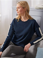 Long-sleeved cotton sports sweatshirt, green 