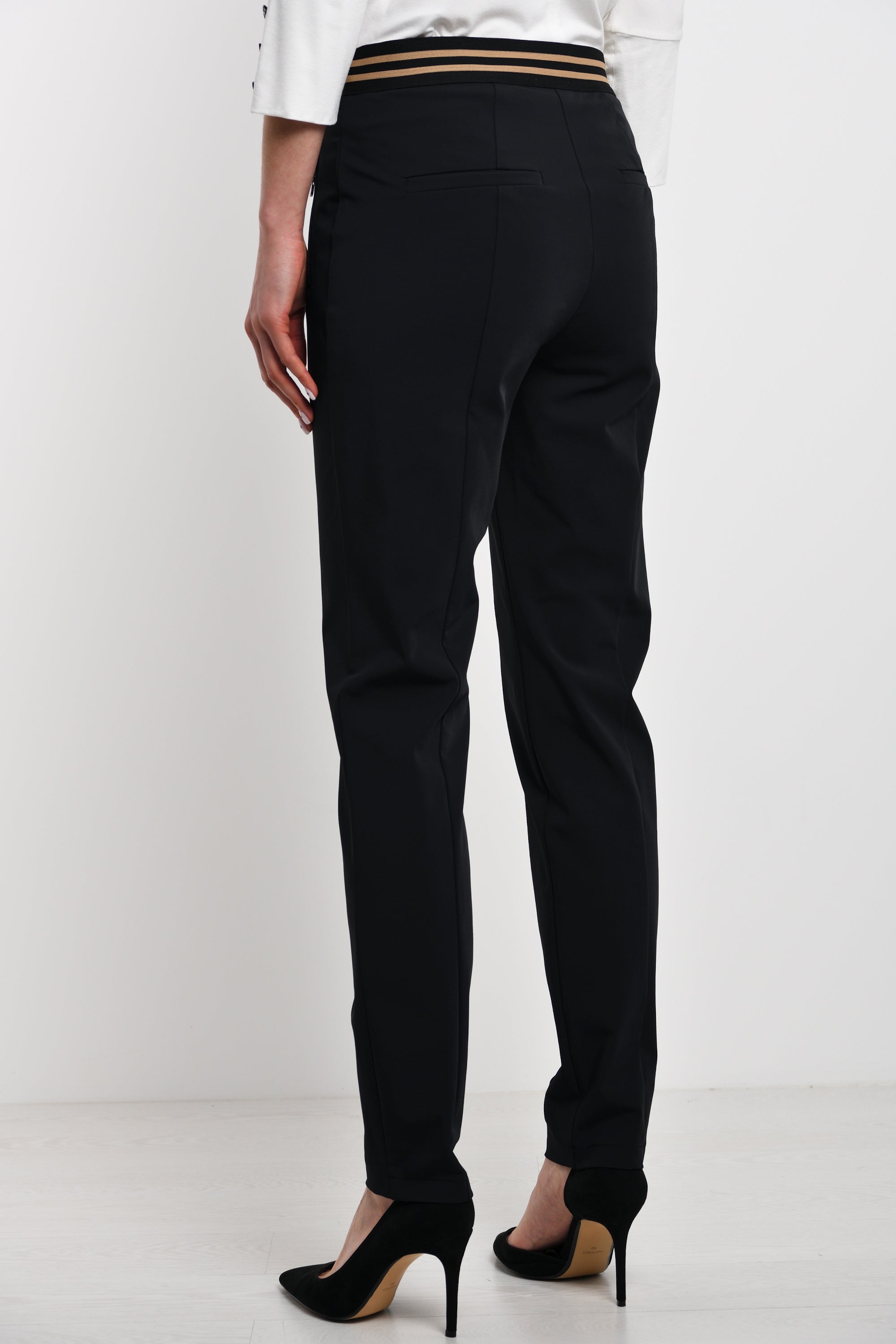 GERRY WEBER Women's cotton trousers, black