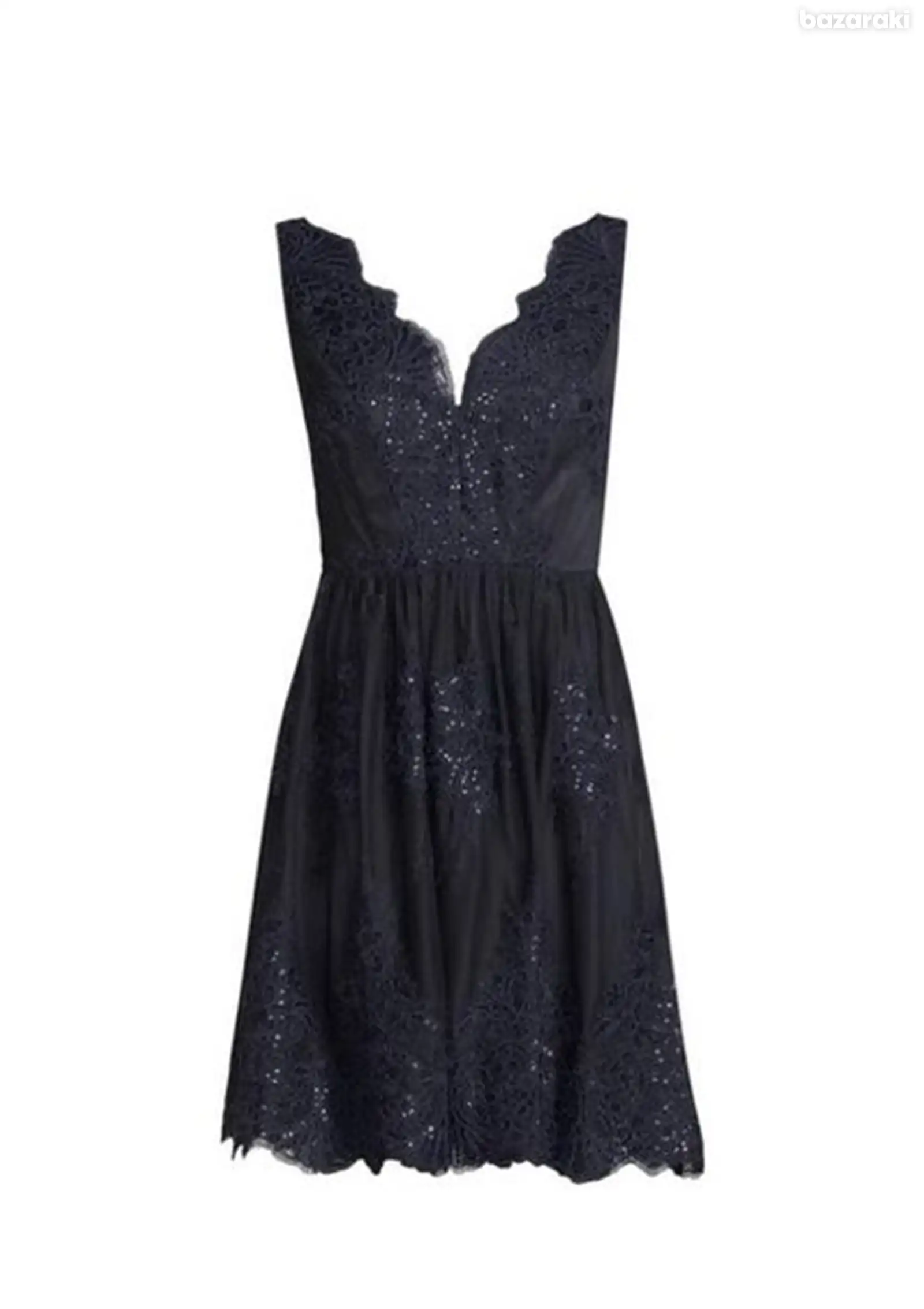 Vera Mont Elegant evening dress with lace, dark blue
