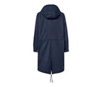 Women's functional parka for all seasons, dark blue 