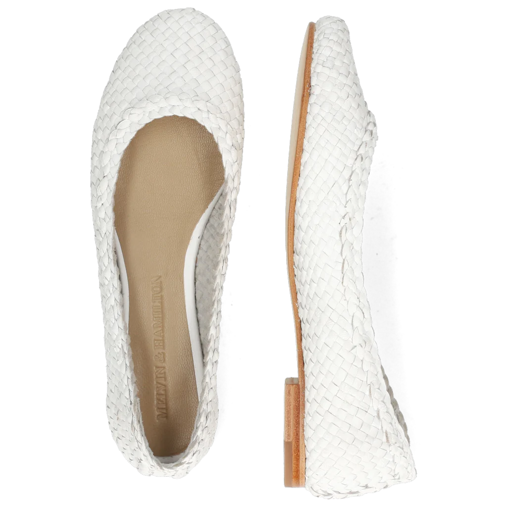 Women's knitted leather ballerinas Melvin &amp; Hamilton Kate 5, 37
