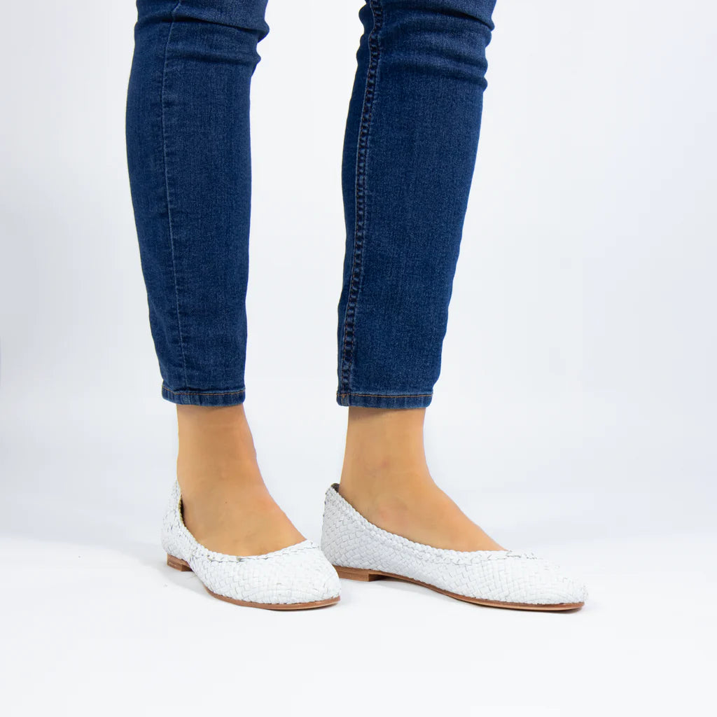 Women's knitted leather ballerinas Melvin &amp; Hamilton Kate 5, 37