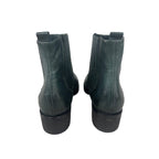 Women's genuine leather boots MJUS, dark green