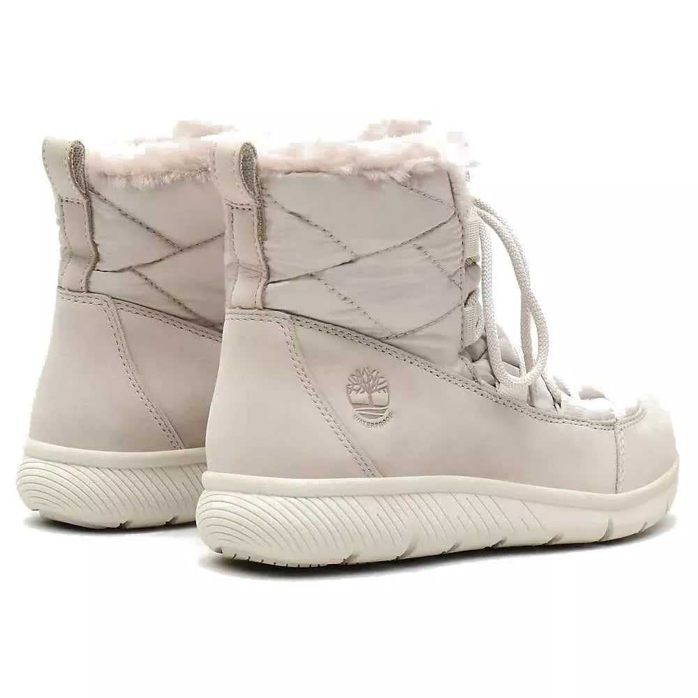 Дамски ботуши от естествена кожа Timberland Boltero, светлосиви, 37