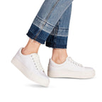 Women's solid-color sports shoes Tamaris, white