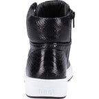 Women's high-top HÖGL shoes made of genuine leather, black
