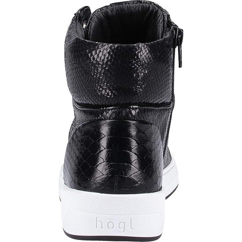 Women's high-top HÖGL shoes made of genuine leather, black