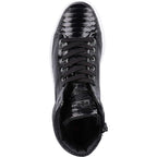 Women's high-top HÖGL shoes made of genuine leather, black
