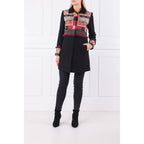 Women's Coat DESIGUAL MIKELE, black with colorful motifs