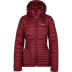 Women's fitted autumn-winter jacket Kilpi Girona-W, burgundy color