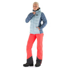 Women's winter jacket with goose down KILPI PYRAMIDEN-W, blue