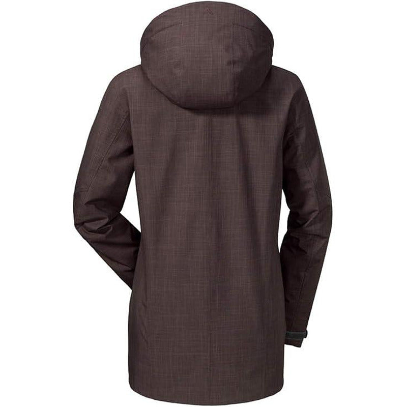 Schöffel women's winter waterproof jacket, brown