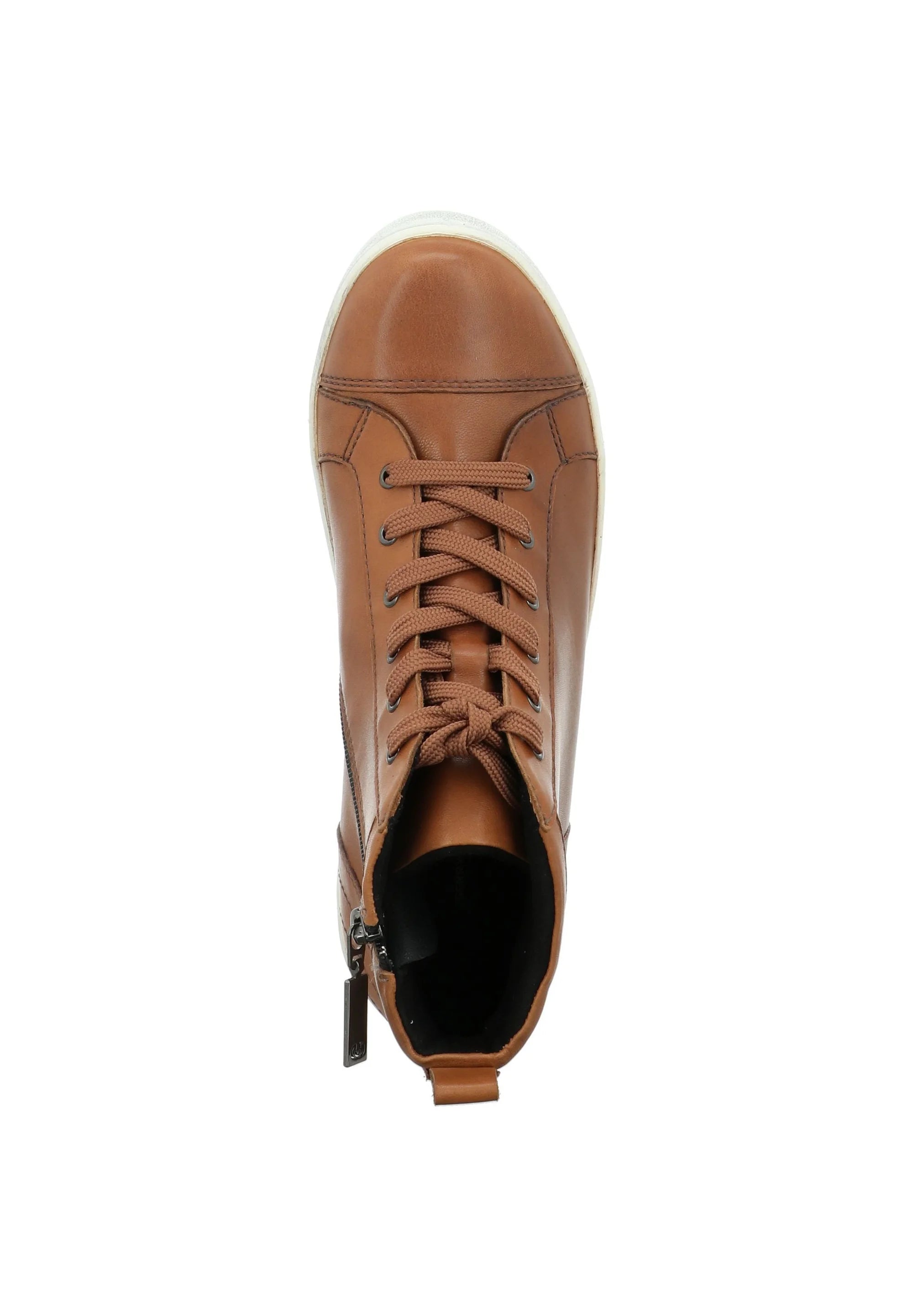Gerry Weber women's high-top sneakers, cognac