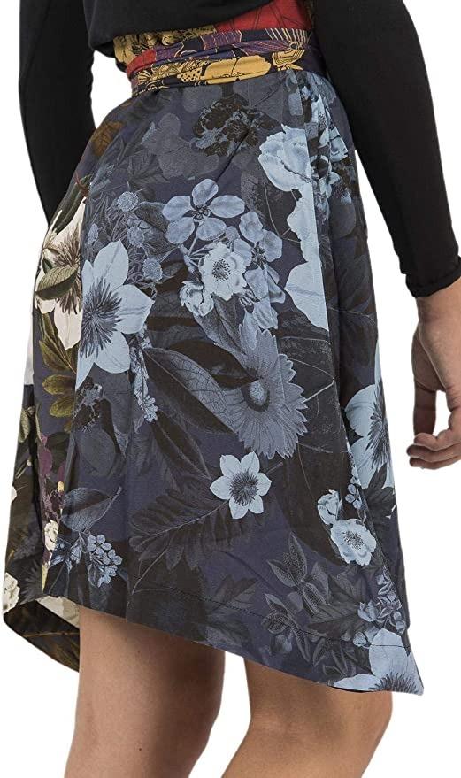 Desigual Summer colorful skirt in asymmetrical shape