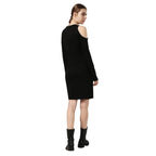 Diesel Women's knitted dress with open shoulders, black 