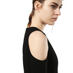 Diesel Women's knitted dress with open shoulders, black 