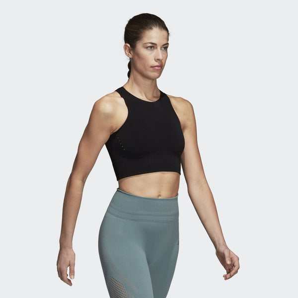 Дамски топ Adidas WRPKNT CROP, черен