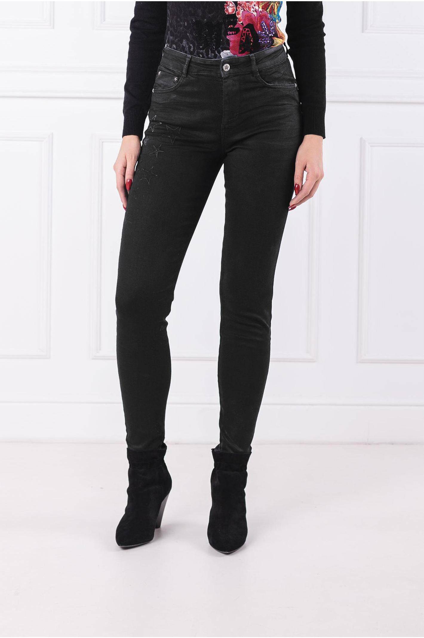 Desigual women's elastic jeans, black