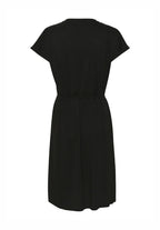 Be wear Elastic flared mid-length dress, black
