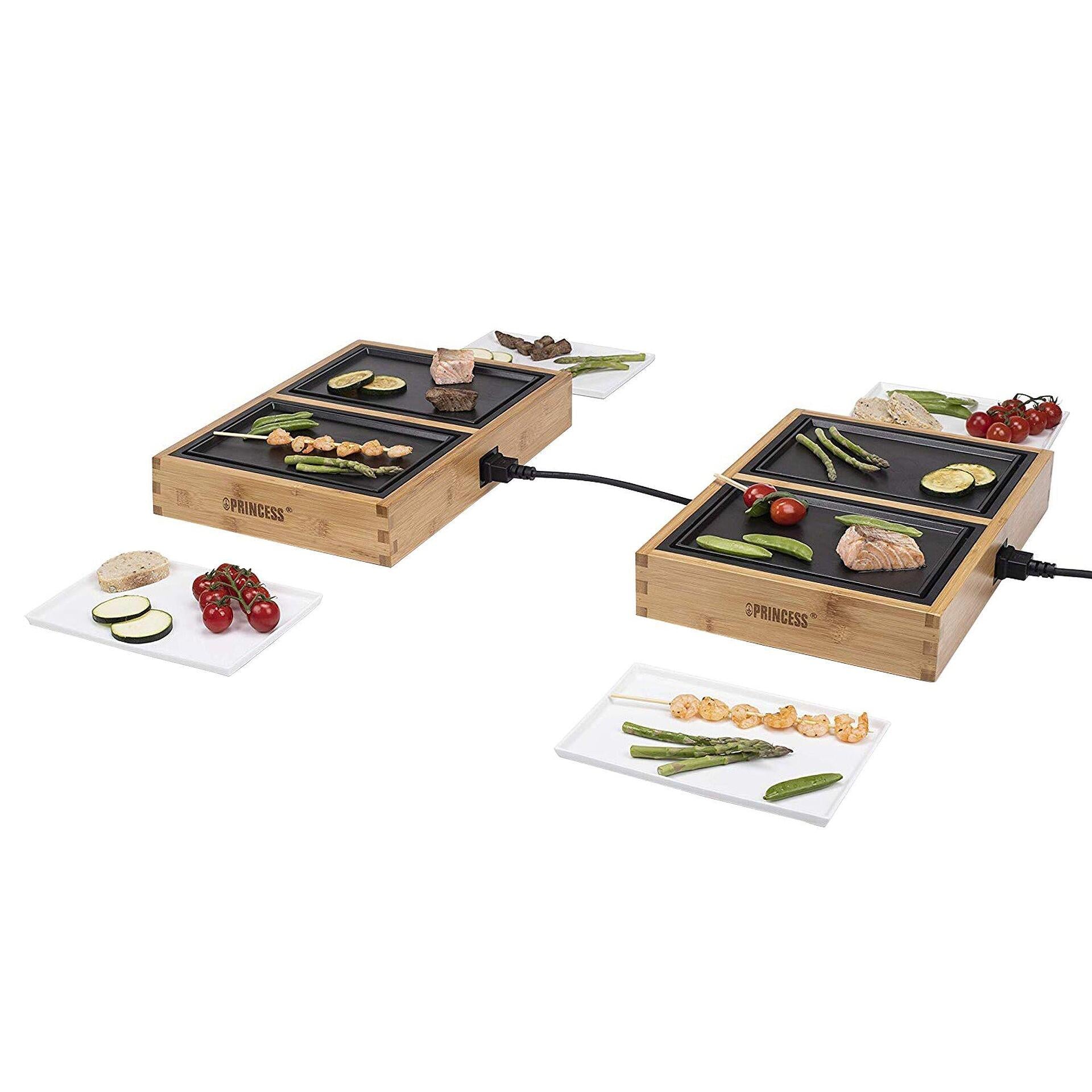 Електрически котлон от бамбук с отделни модули, 840 W Dinner4All Pure, 4 порции