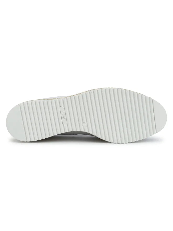 Women's casual platform shoes HÖGL made of genuine leather, white