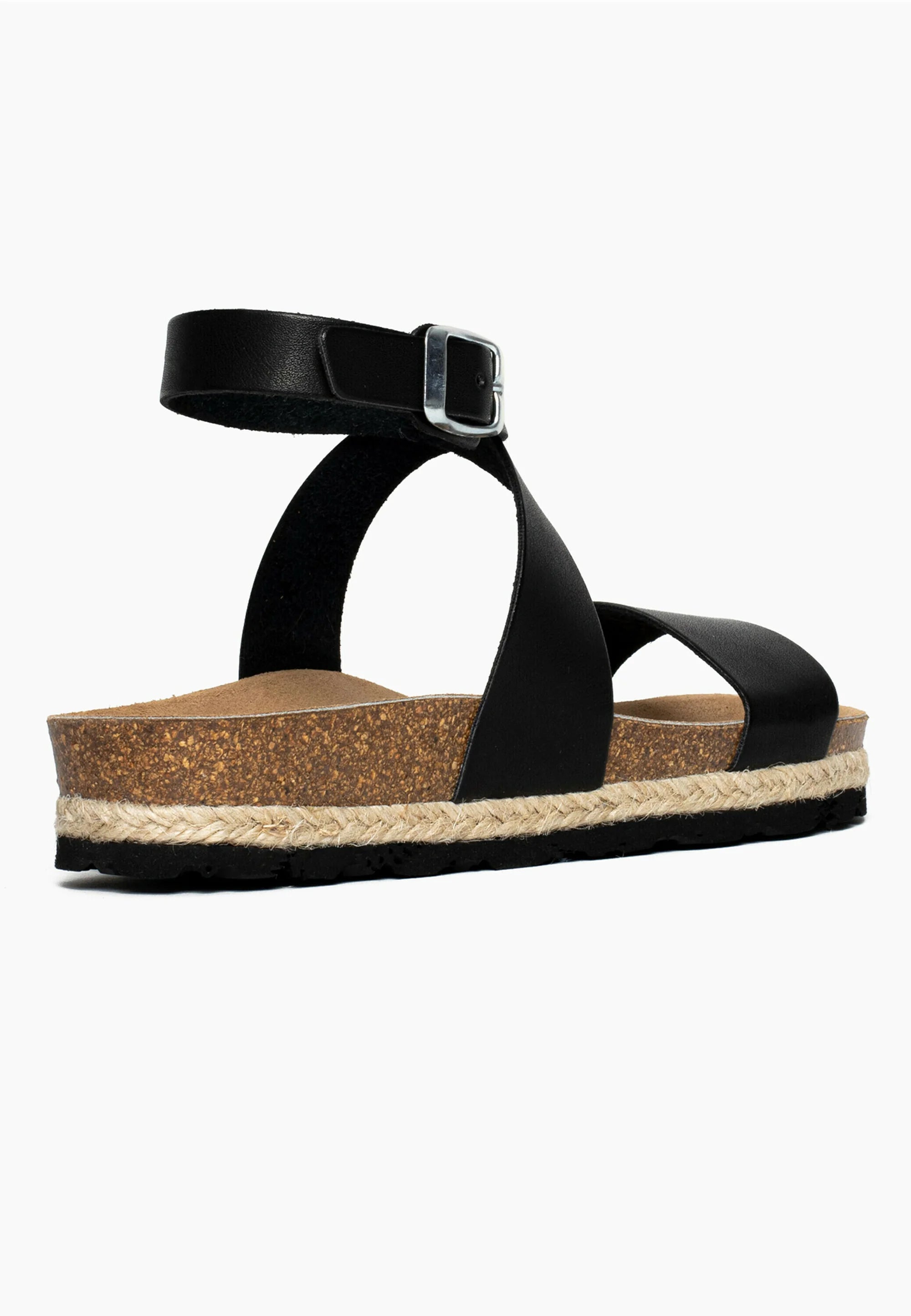 Women's black sandals SUNBAY