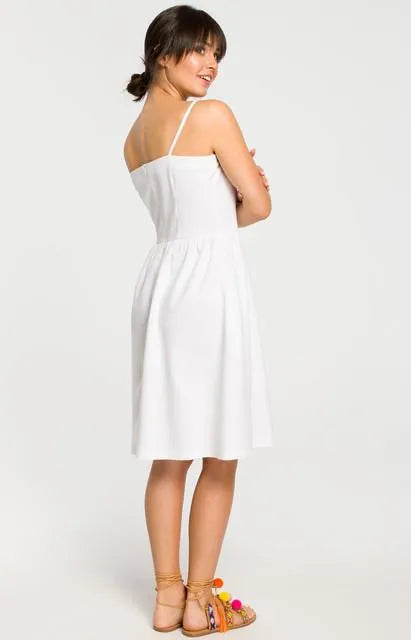 Be Wear Women's elegant strapless dress, white
