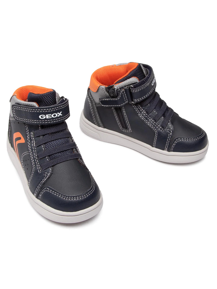GEOX Зимни обувки B Djrock, черни с оранжеви детайли, 20