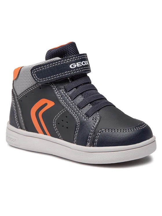 GEOX Зимни обувки B Djrock, черни с оранжеви детайли, 20